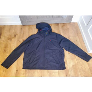 MEN'S POLO RALPH LAUREN PORTLAND ZIP HOODED JACKET AVIATOR NAVY SIZE 2XL
